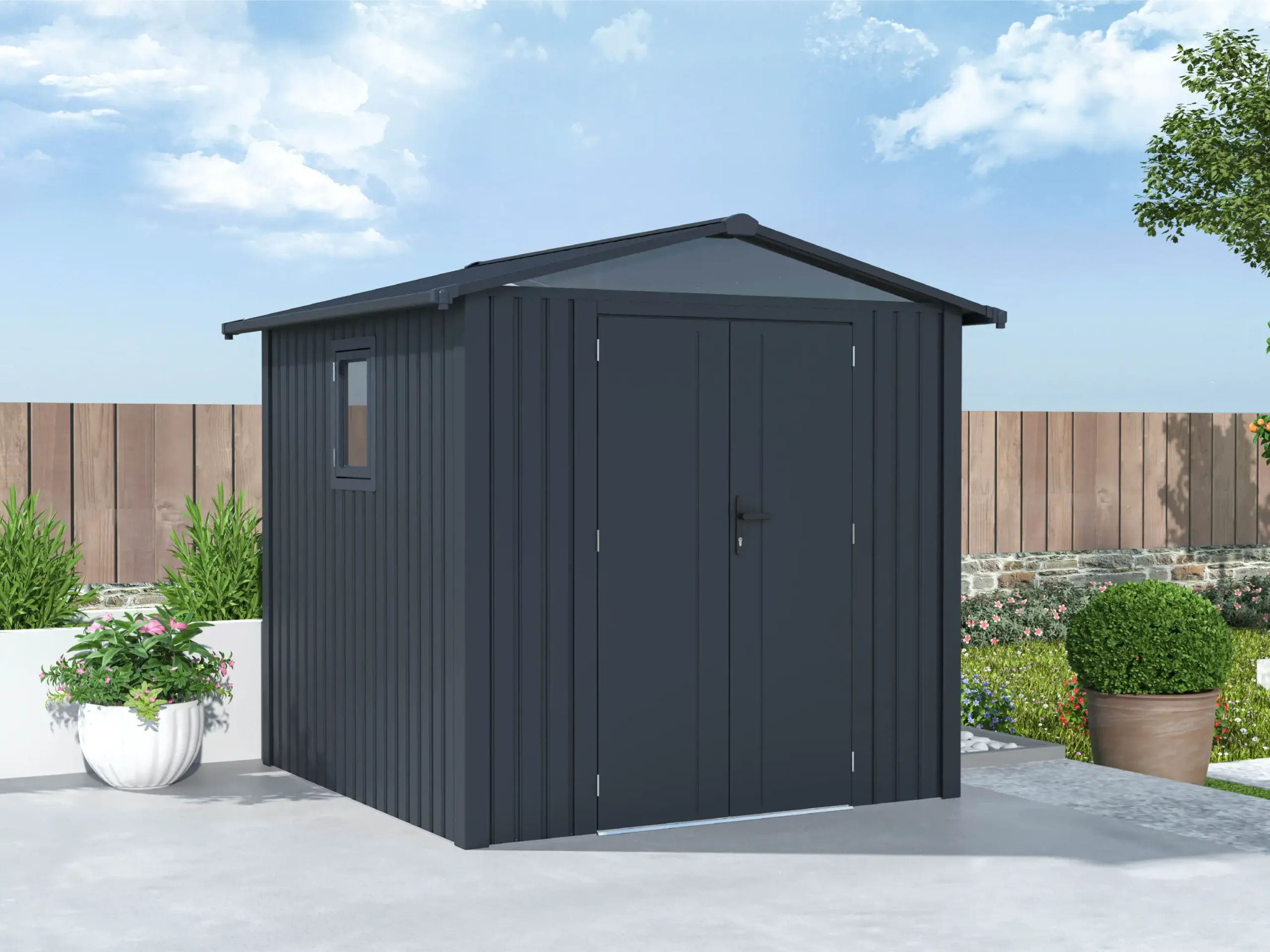 Rockford, metal, garden shed, Braga, storage