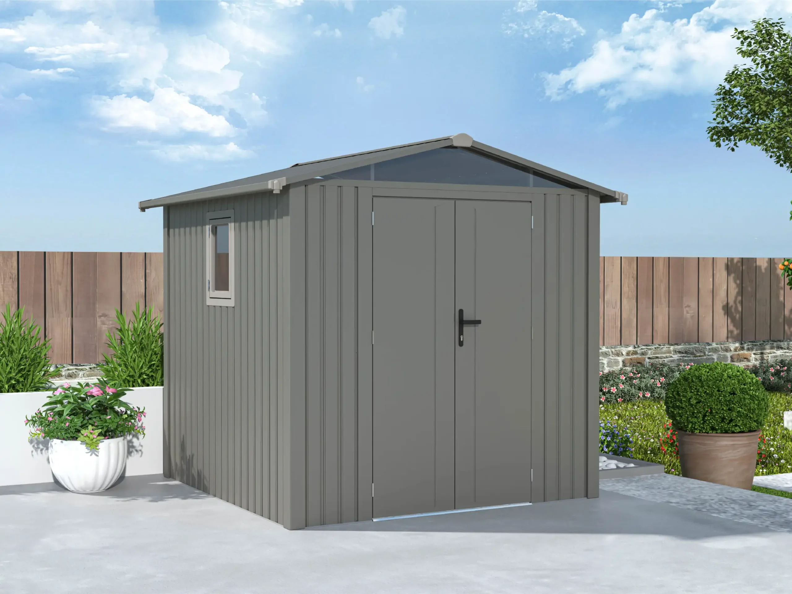 Rockford, metal, garden shed, Braga, storage