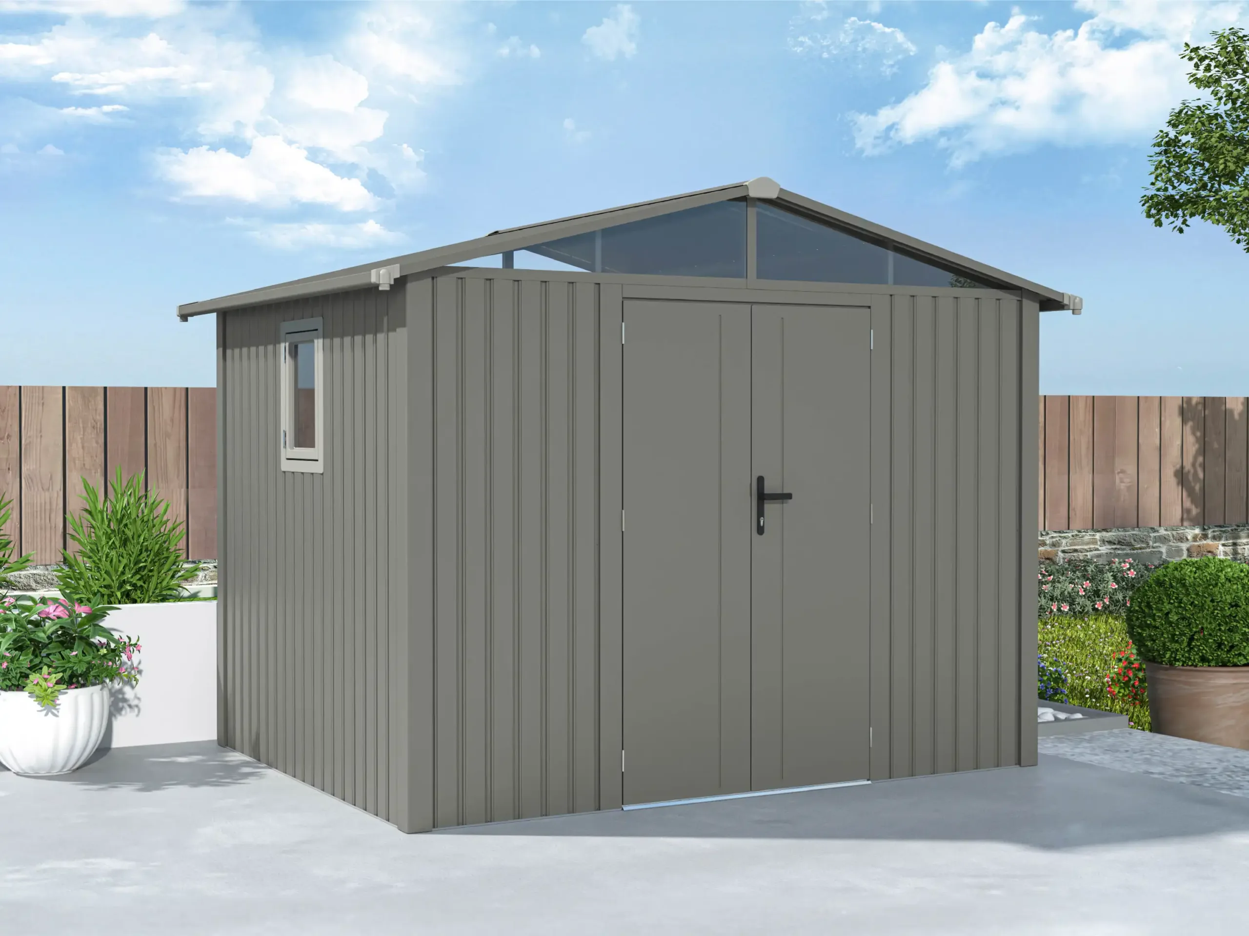 Rockford, metal, garden shed, Braga, storage