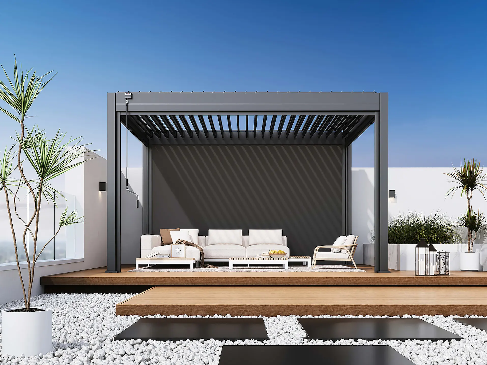 Rockford, pergola, 4 x 3 m, Louvers